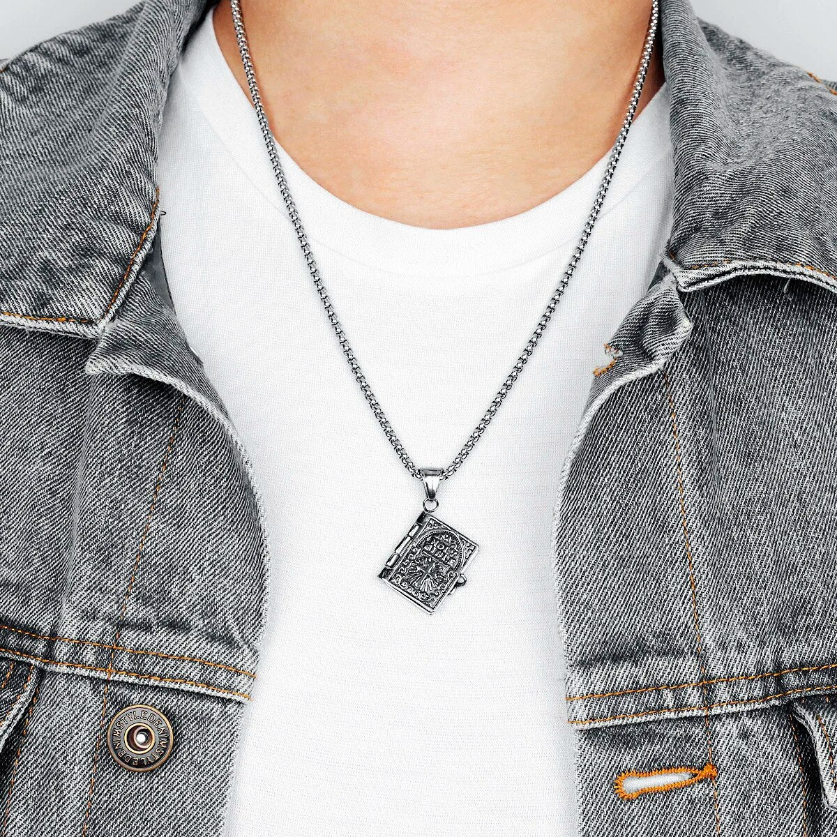 The Lord's Prayer Bible Pendant Necklace