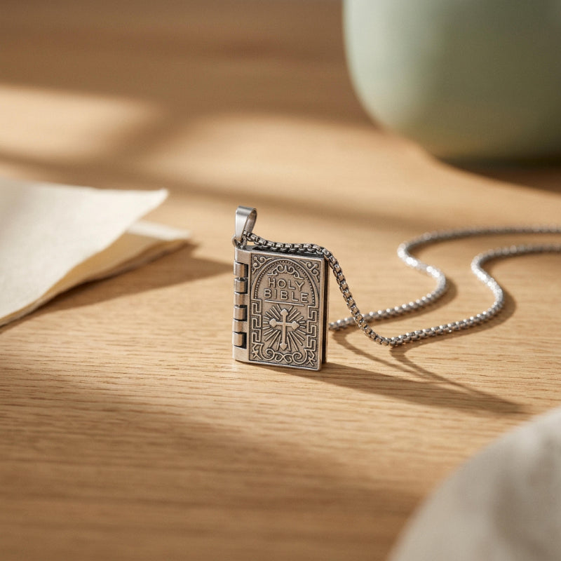 John 3:16–17 Bible Necklace