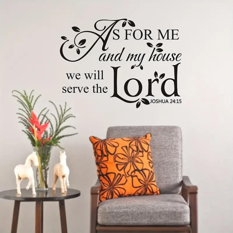 Joshua 24:15 wall decal