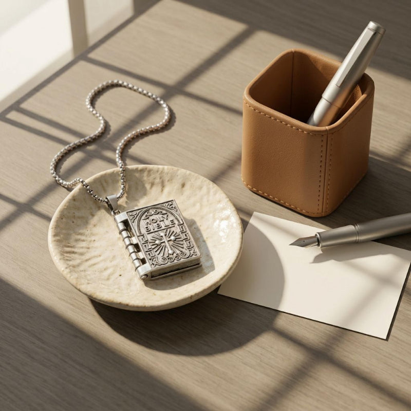 John 3:16–17 Bible Necklace