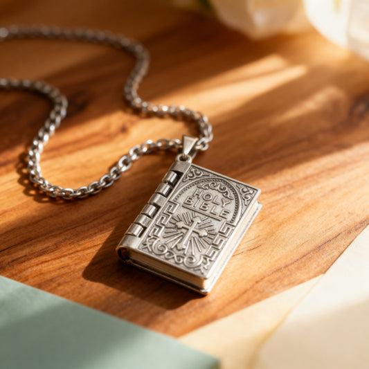 John 3:16–17 Bible Necklace