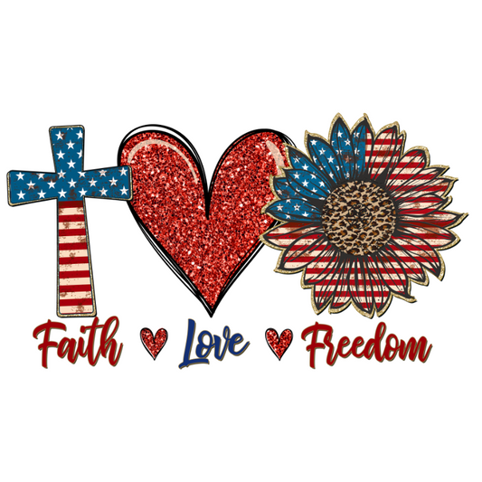 Faith Love Freedom T-shirt