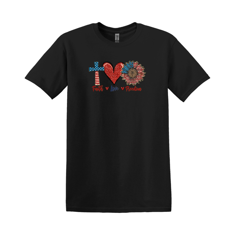 Faith Love Freedom T-shirt