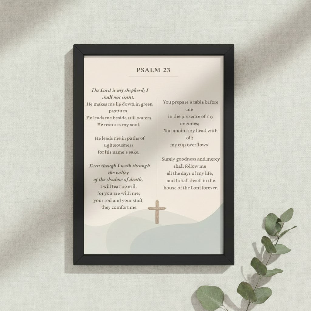 Framed Scripture and Prayer Canvases