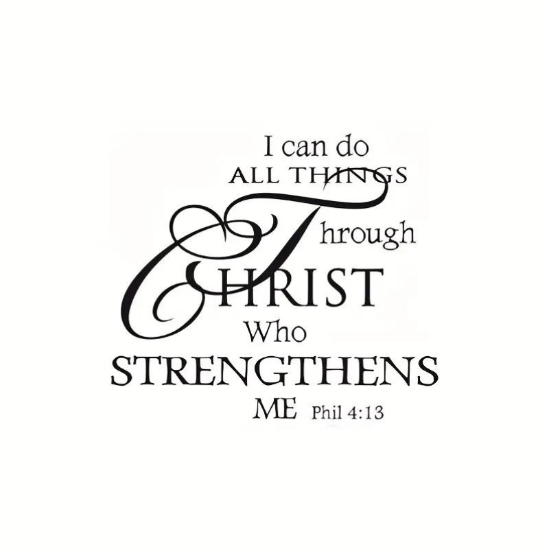 Philippians 4:13 wall decal