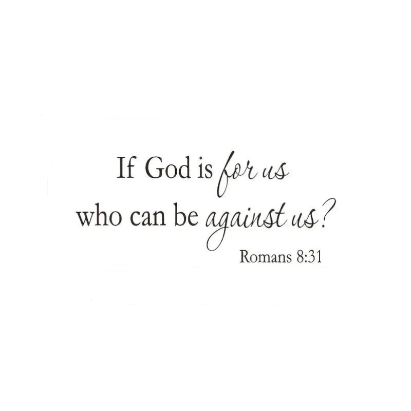 Romans 8:31 wall decal