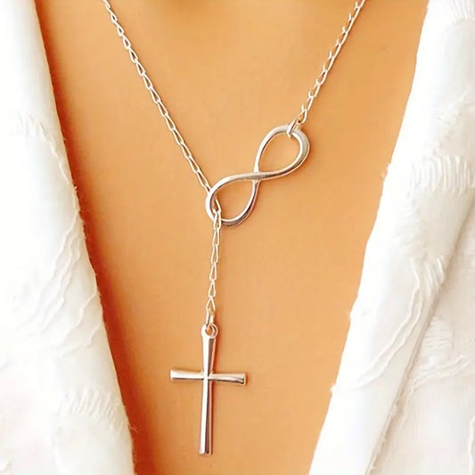 Cross and Infinity Harmony Necklace