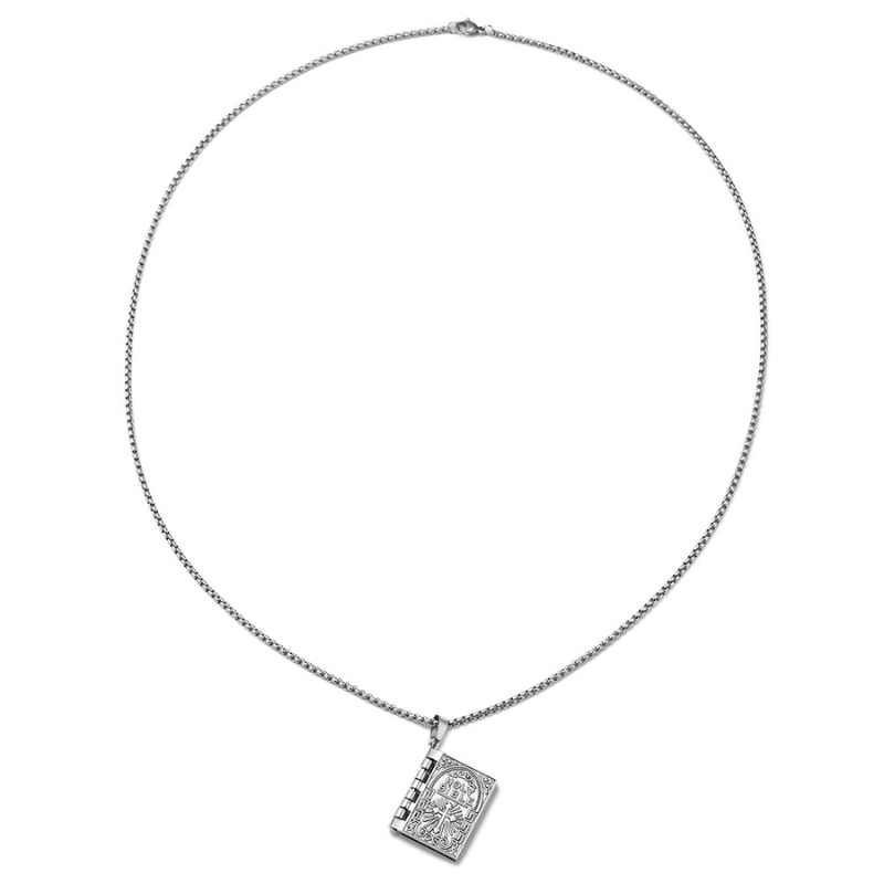 John 3:16-17 Bible Necklace