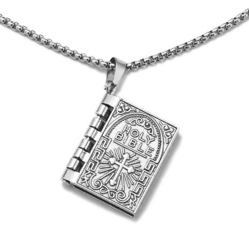 John 3:16-17 Bible Necklace