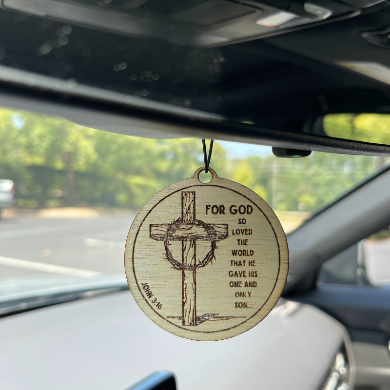 John 3:16 Air Freshener ("Freshie")