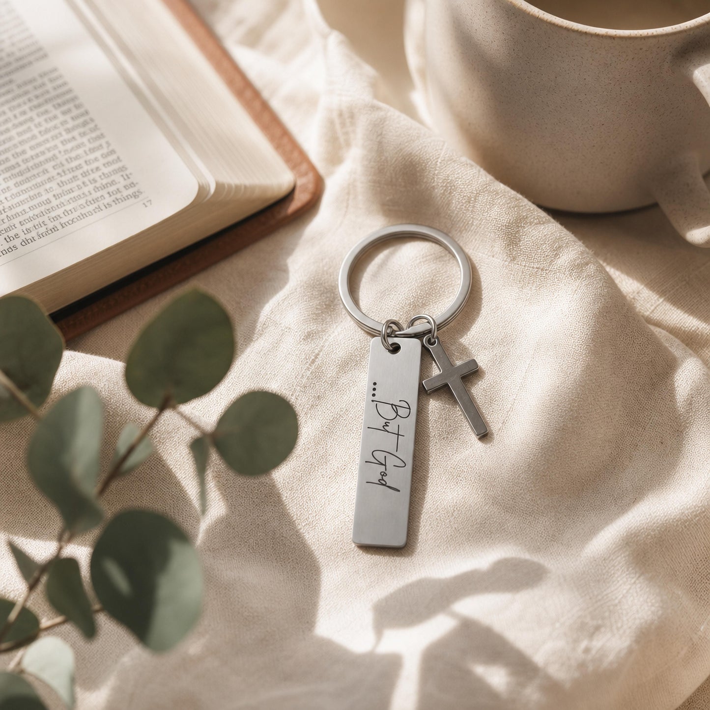 ...But God Pendant Keychain