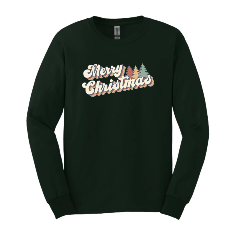 Merry Christmas Vintage Long Sleeve T-Shirt