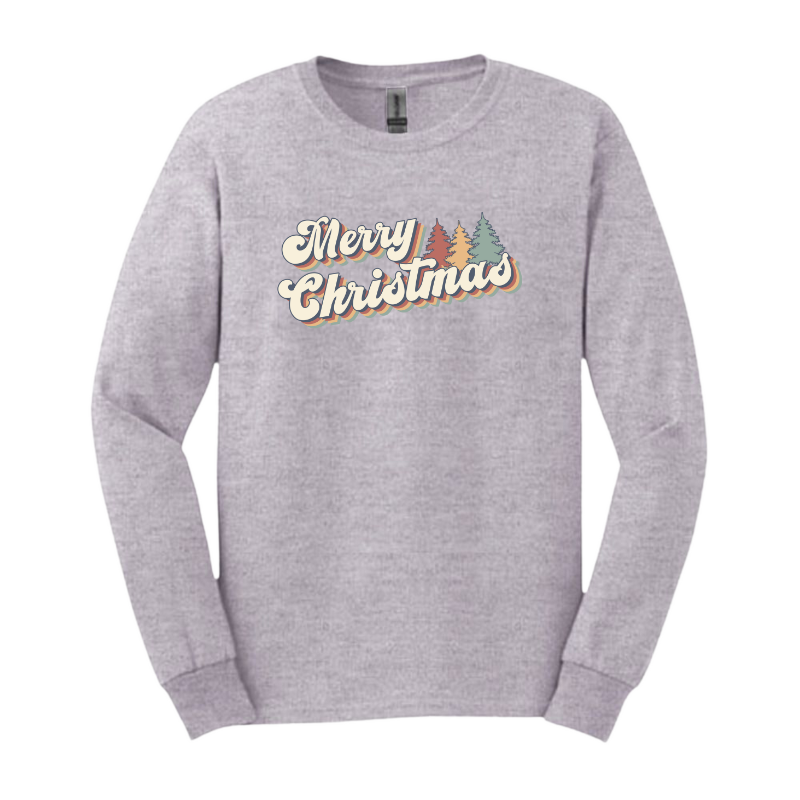 Merry Christmas Vintage Long Sleeve T-Shirt