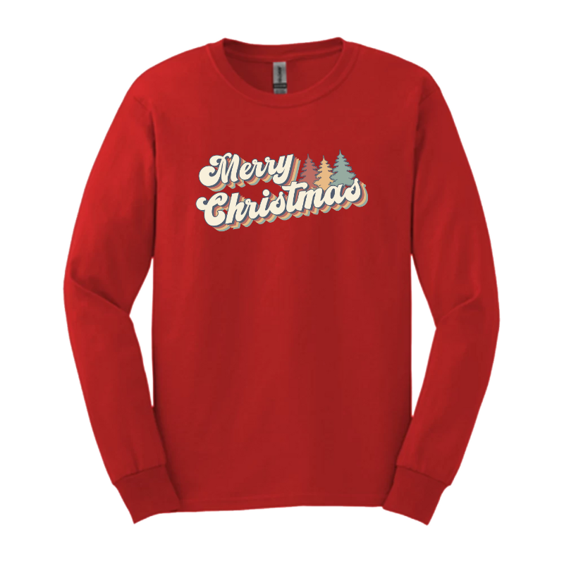 Merry Christmas Vintage Long Sleeve T-Shirt