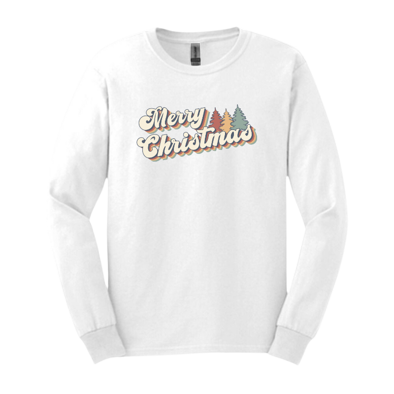 Merry Christmas Vintage Long Sleeve T-Shirt