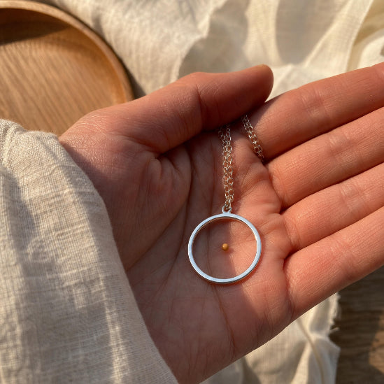 Mustard Seed Round Necklace