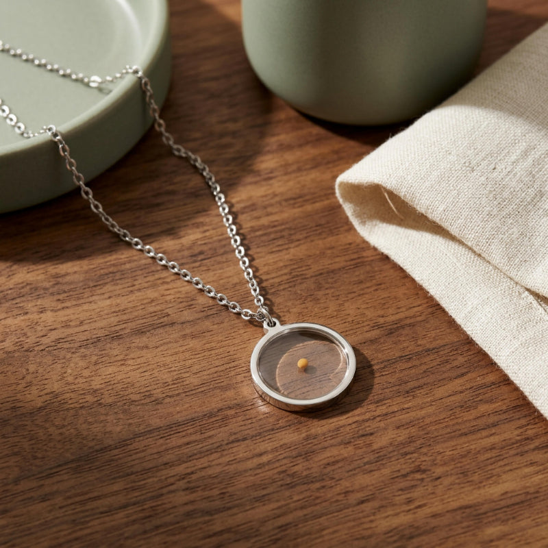 Mustard Seed Round Necklace