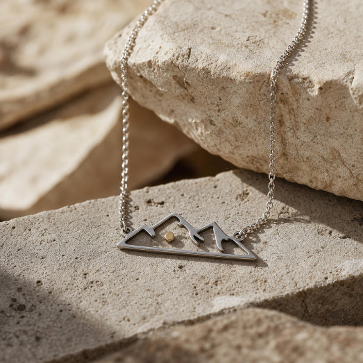 Mustard Seed Mountain Necklace