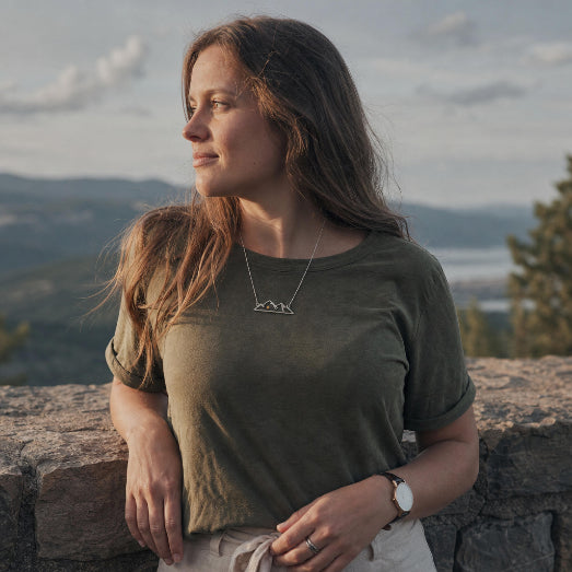 Mustard Seed Mountain Necklace