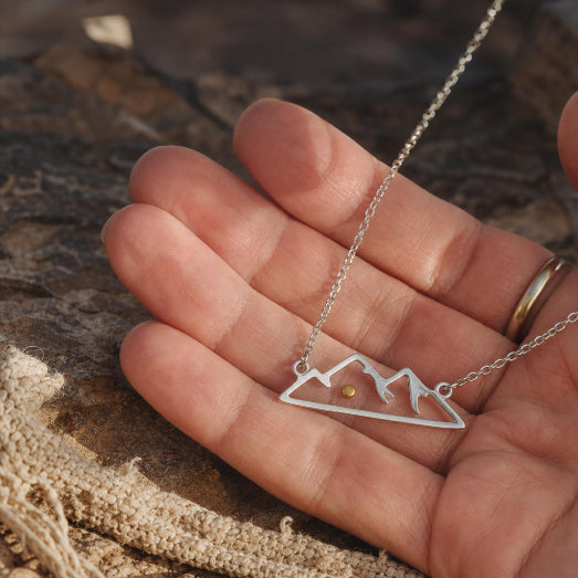 Mustard Seed Mountain Necklace