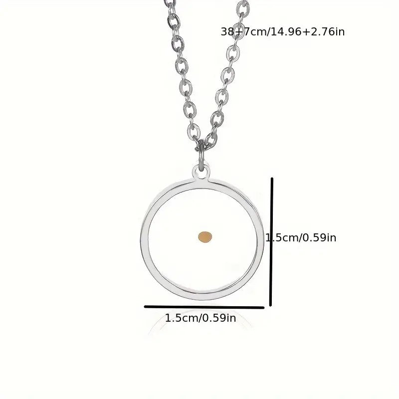 Stainless Steel Round Mustard Seed Necklace