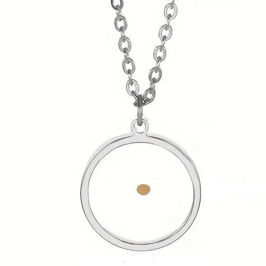 Stainless Steel Round Mustard Seed Necklace