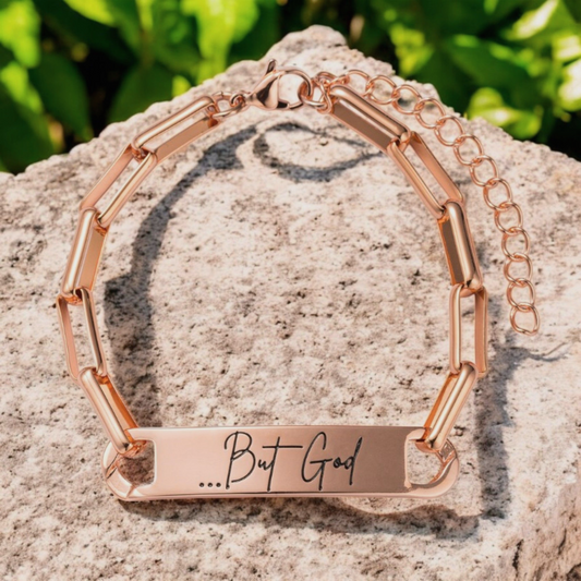 ...But God Bracelet — Stainless Steel