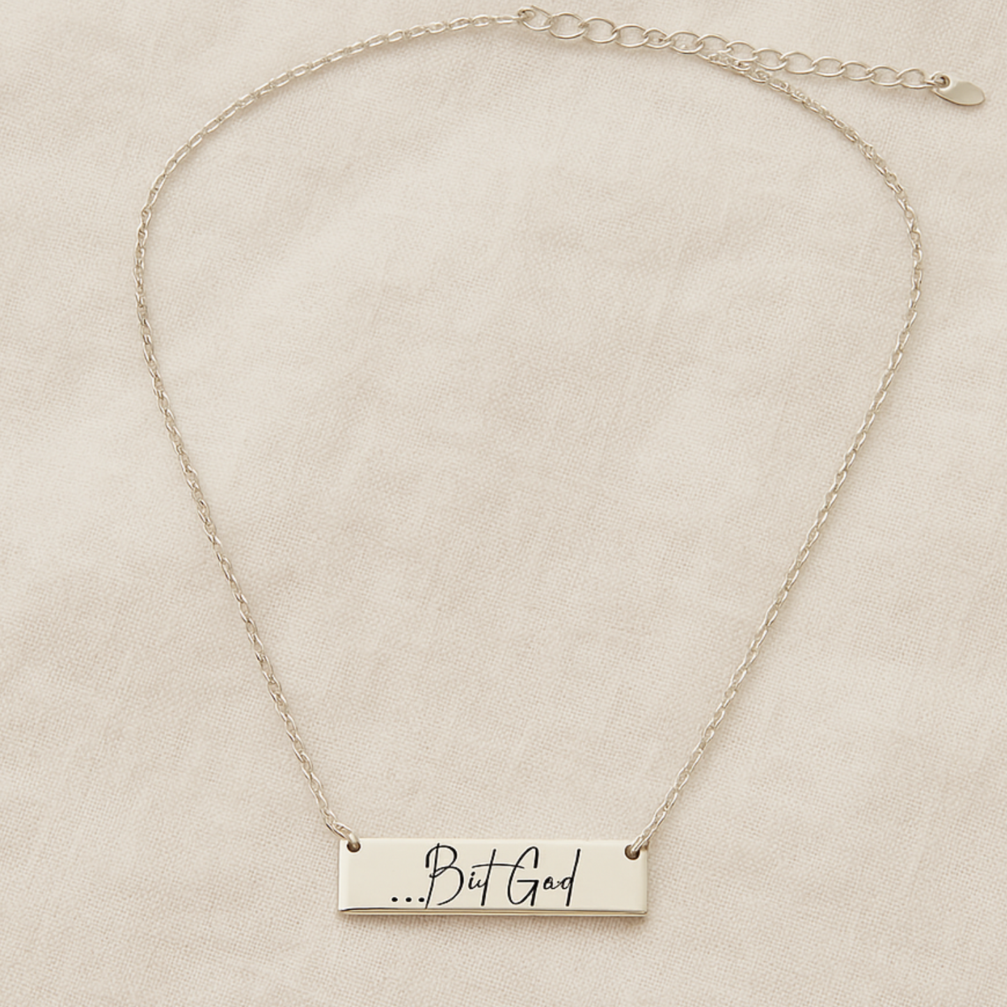 But God Necklace – .925 Sterling Silver | Christian Faith Jewelry Gift
