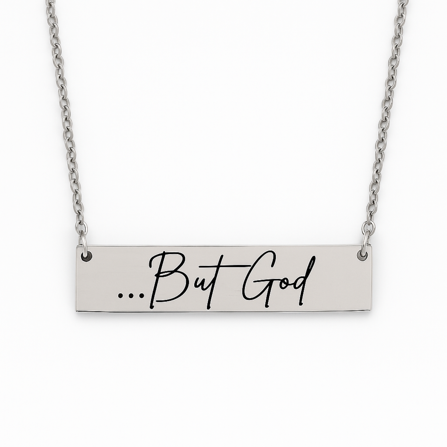 But God Necklace – .925 Sterling Silver | Christian Faith Jewelry Gift