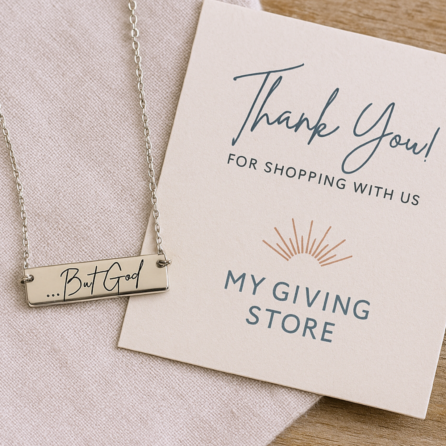 But God Necklace – .925 Sterling Silver | Christian Faith Jewelry Gift
